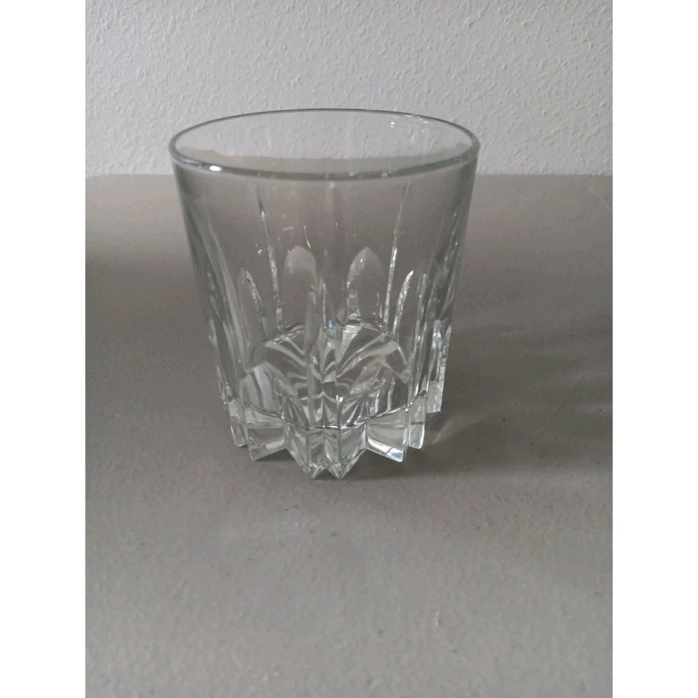 2 Italian Rocks Glass UNMATCHED Cut Glass Art‎ Deco Regency Luxury Barware Retro - Picture 6 of 10